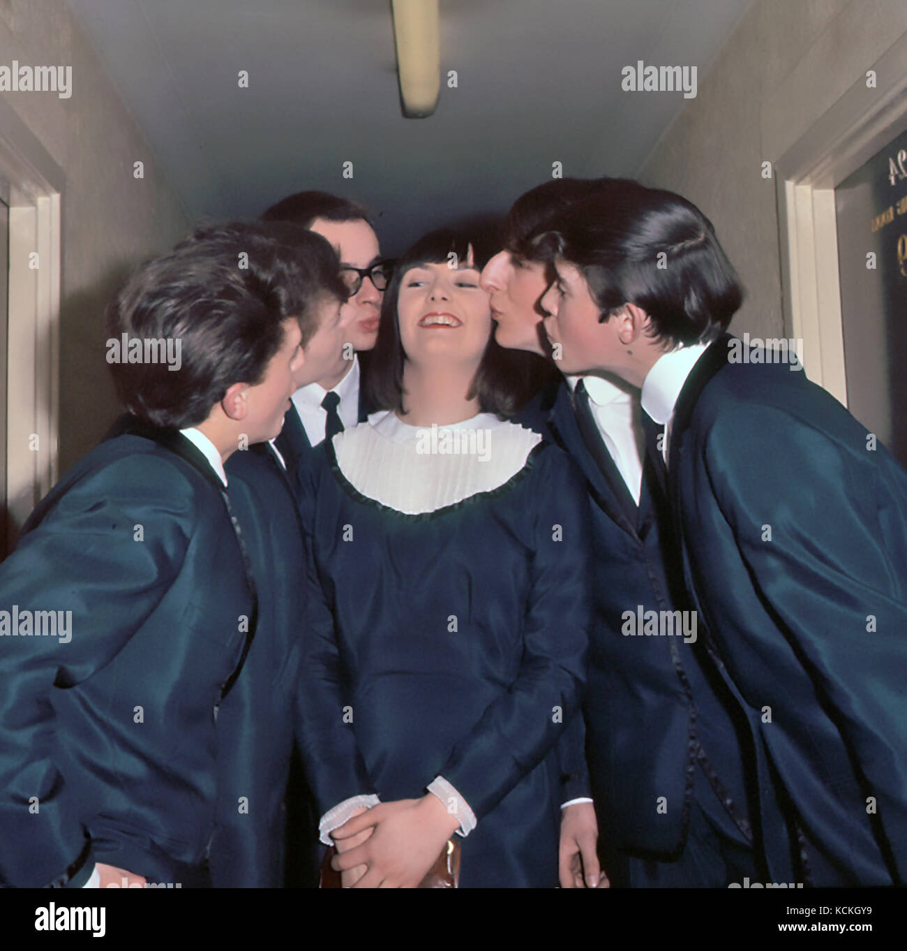 THE APPLEJACKS UK pop group with Megan Davies in 1964. Photo Tony Gale Stock Photo