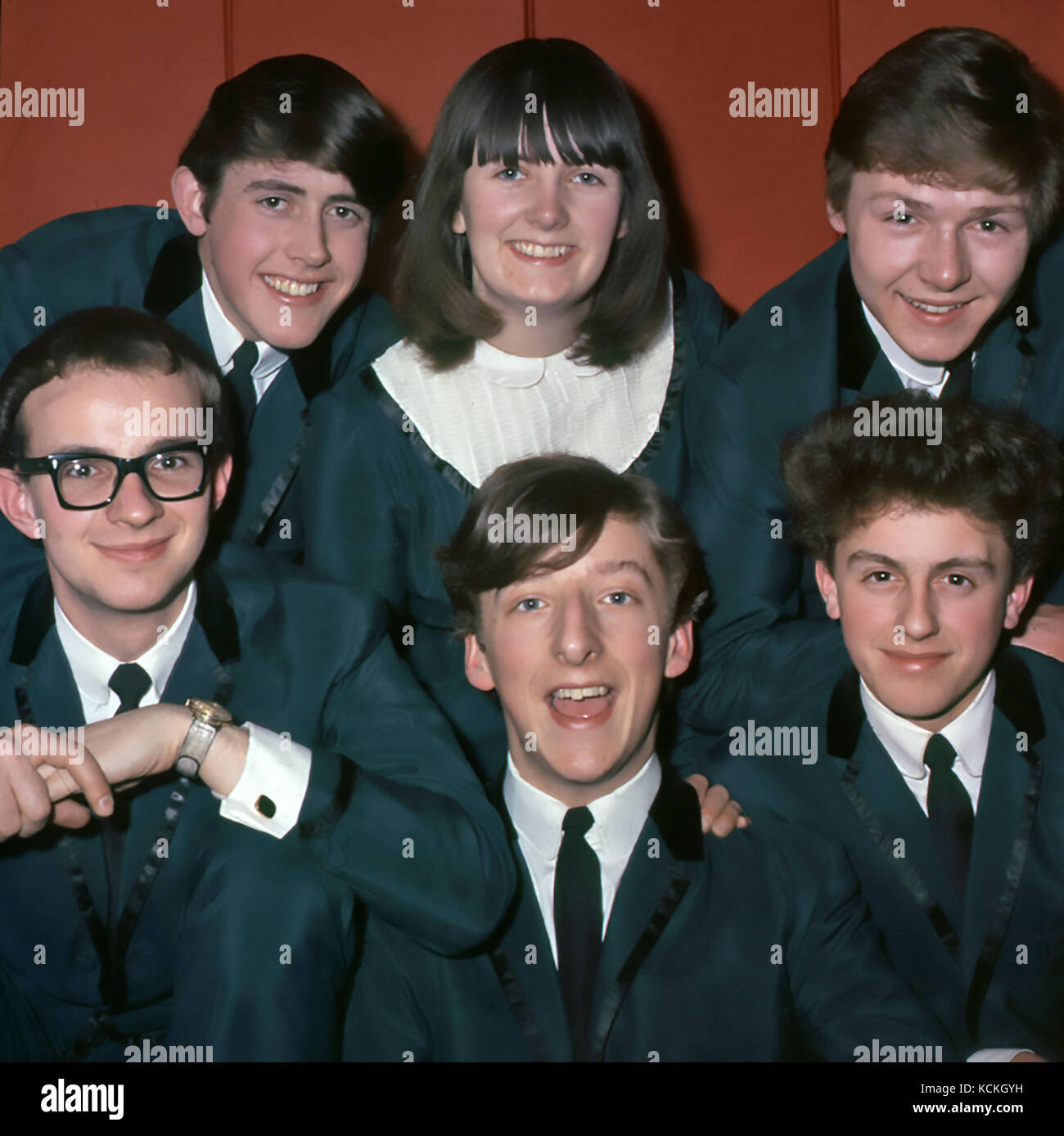 THE APPLEJACKS UK pop group with Megan Davies in 1964. Photo Tony Gale Stock Photo