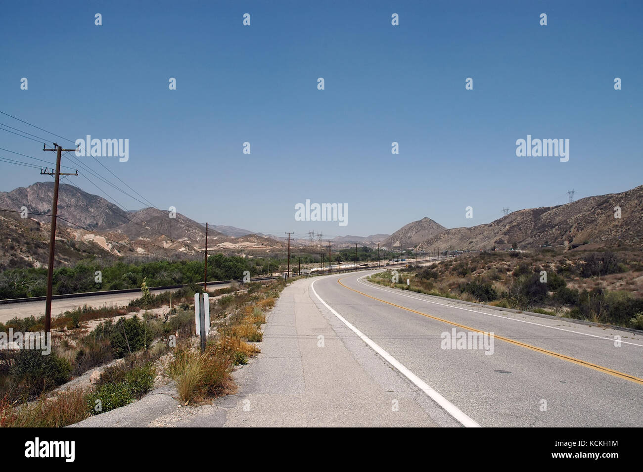 Route 66 near Cajon Pass in California, USA Stock Photo Alamy
