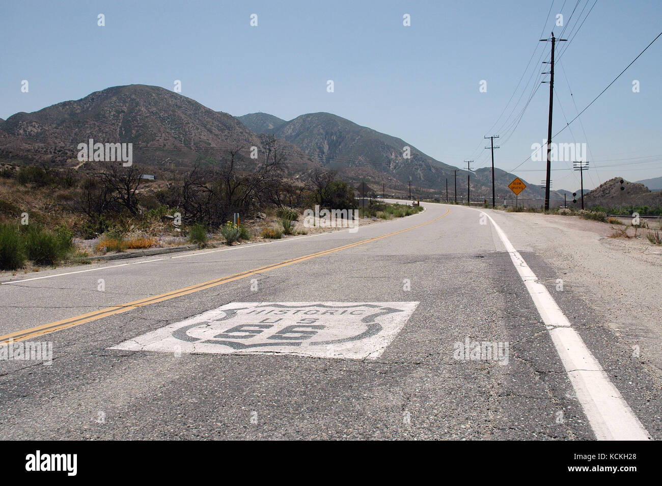 Route 66 near Cajon Pass in California, USA Stock Photo Alamy
