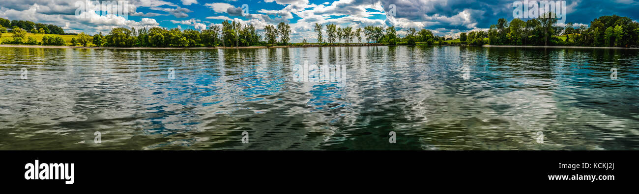 Panoramic Quaker Smith Point Stock Photo