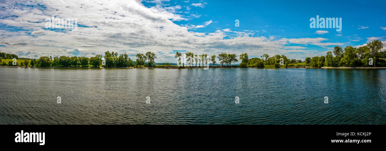 Panoramic Quaker Smith Point Stock Photo