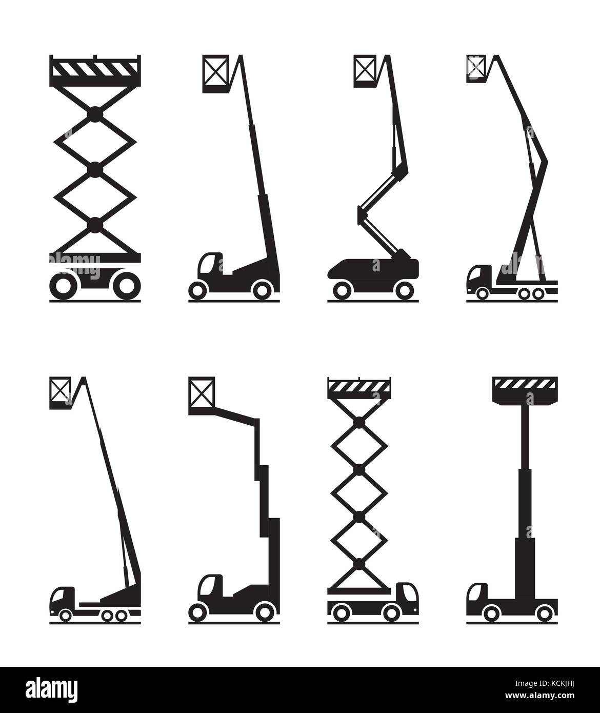 Industrial lifting equipment - vector illustration Stock Vector