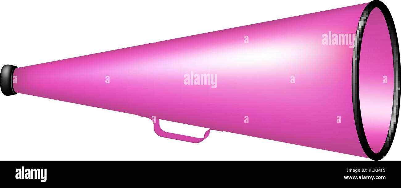 Vintage megaphone in pink design isolated on white background Stock Vector Image & Art Alamy