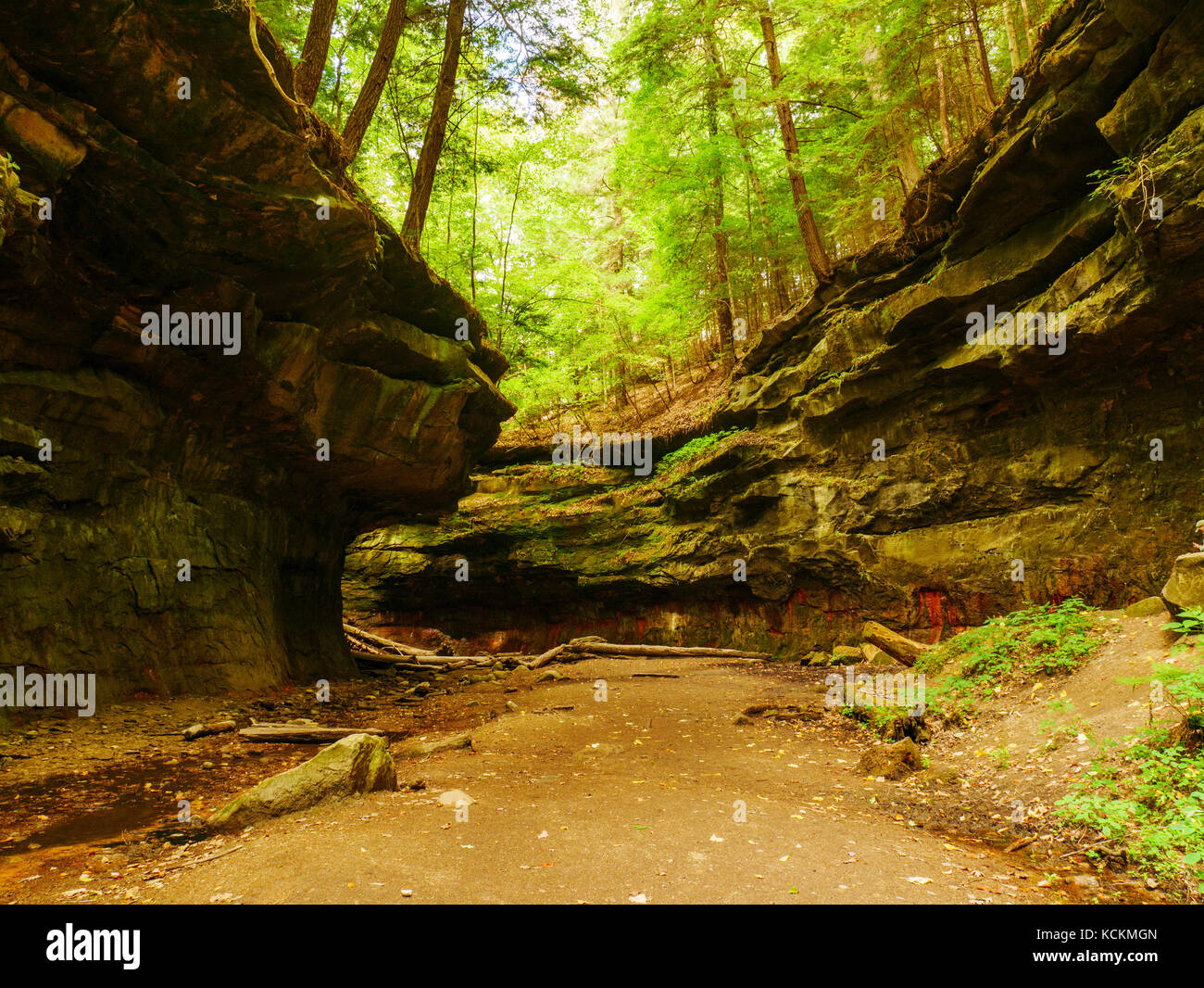 Rocky Hollow. Turkey Run State Park, Indiana Stock Photo Alamy