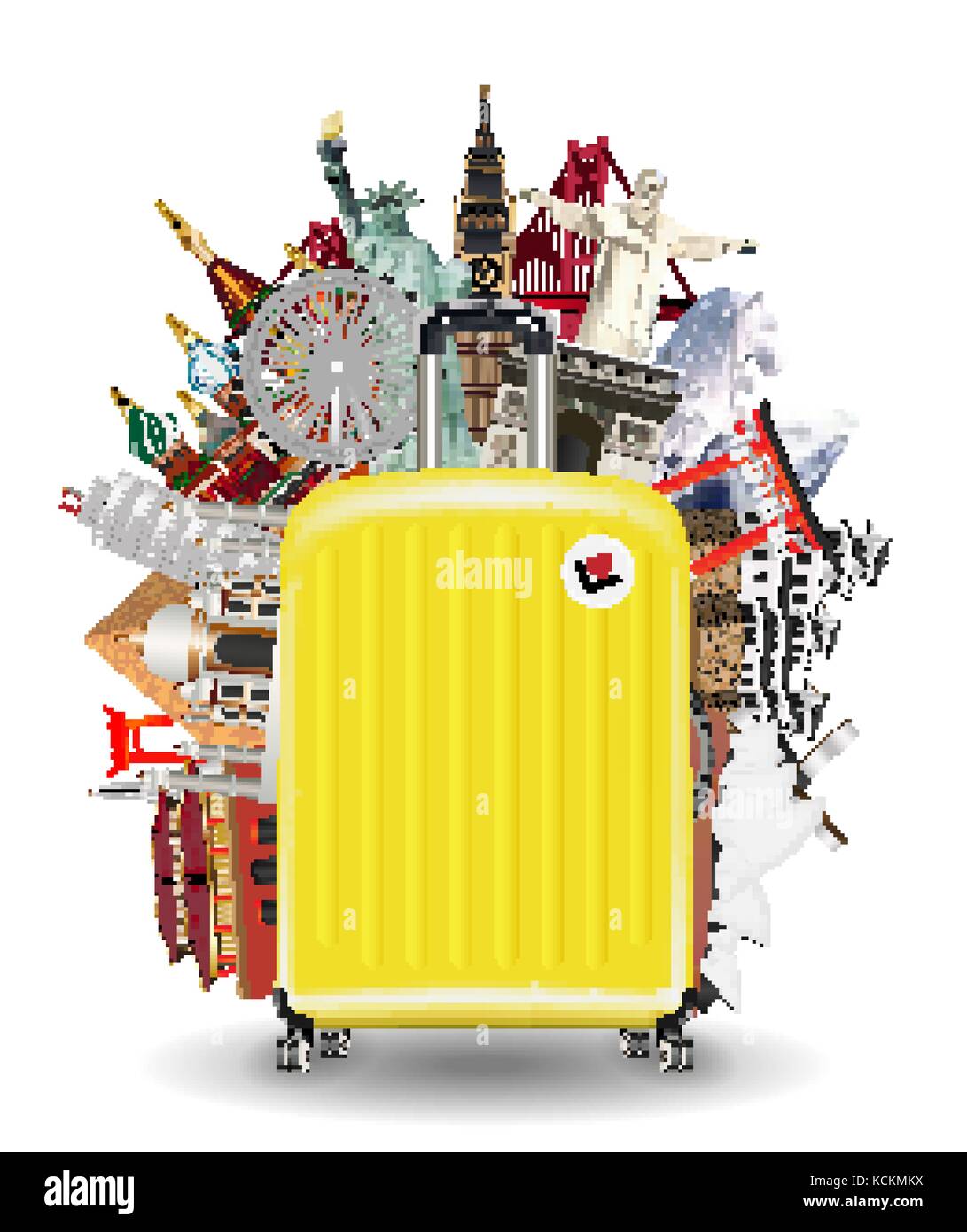 world travel luggage