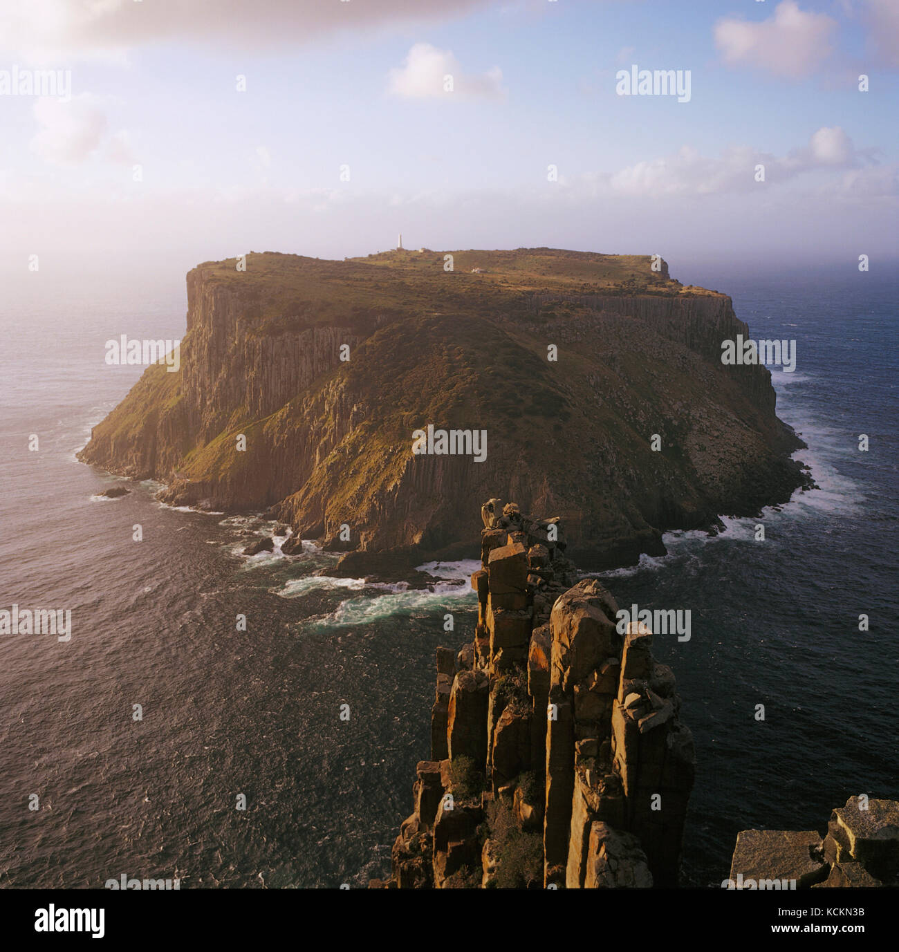 Tasman Island, with lighthouse and lighthousekeeper’s house. Tasman