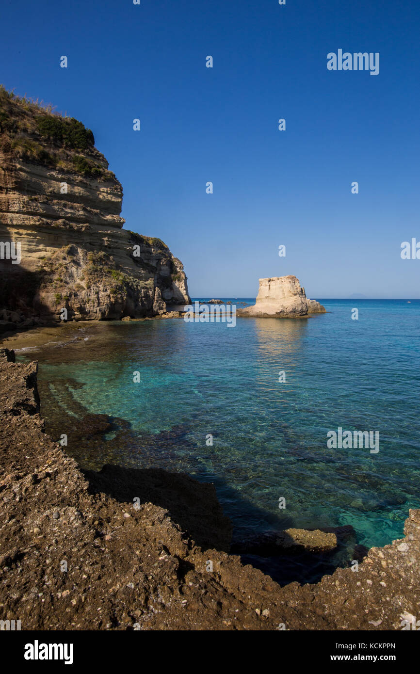 Beautiful reef near Tropea, Southern Italy Stock Photo