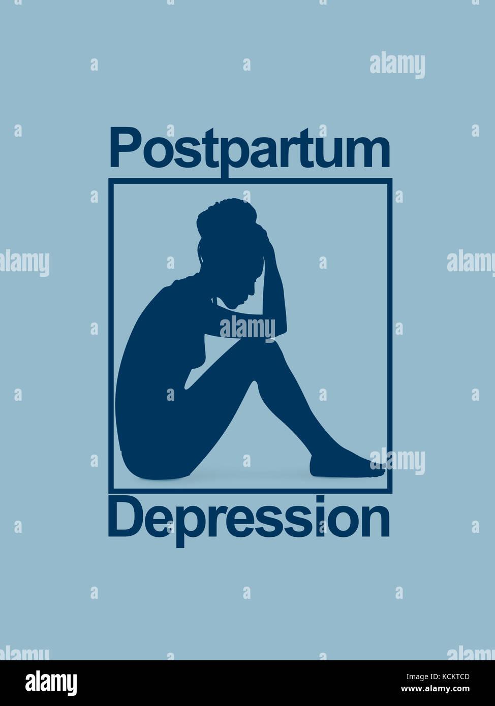 Postpartum Depression - PPD Stock Photo - Alamy, image size:974x1390
