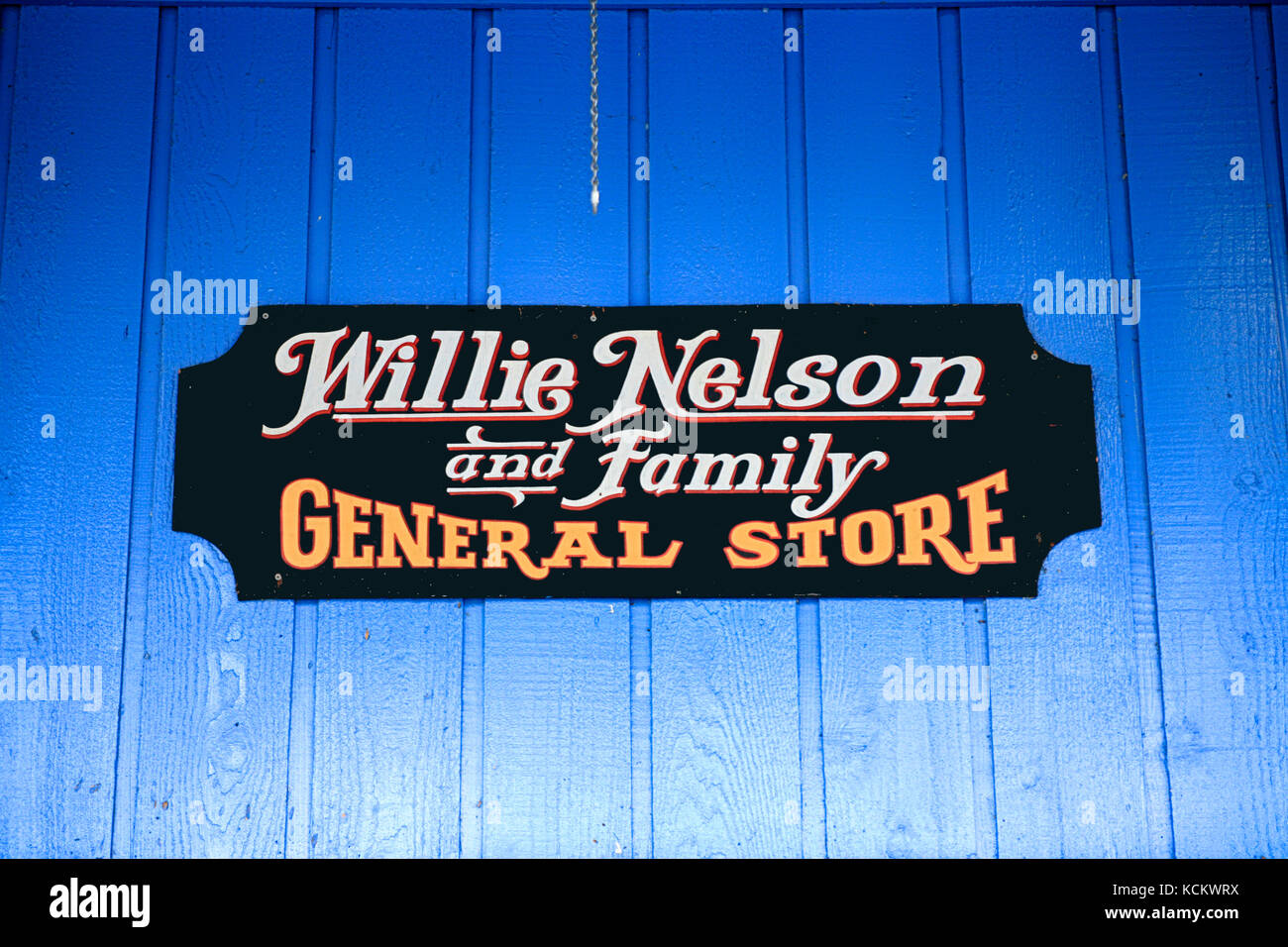 Willie Nelson and Family General store sign in Nashville, TN, USA Stock 