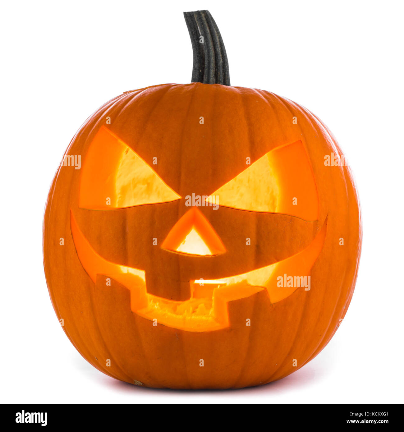Halloween Pumpkin isolated on white background Stock Photo - Alamy