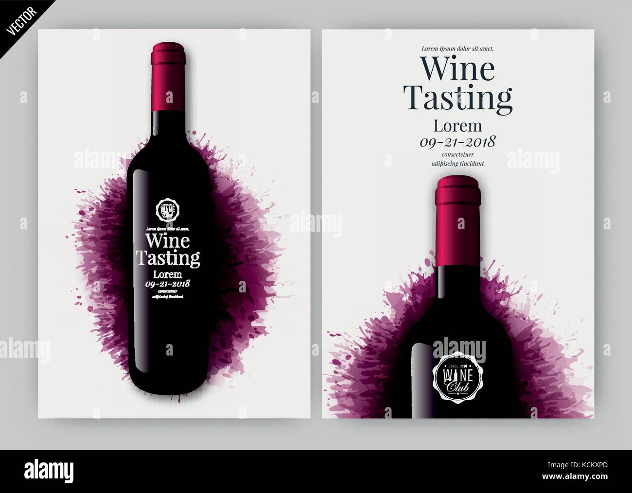 Idea for wine design, product presentation or wine tasting. Design ...