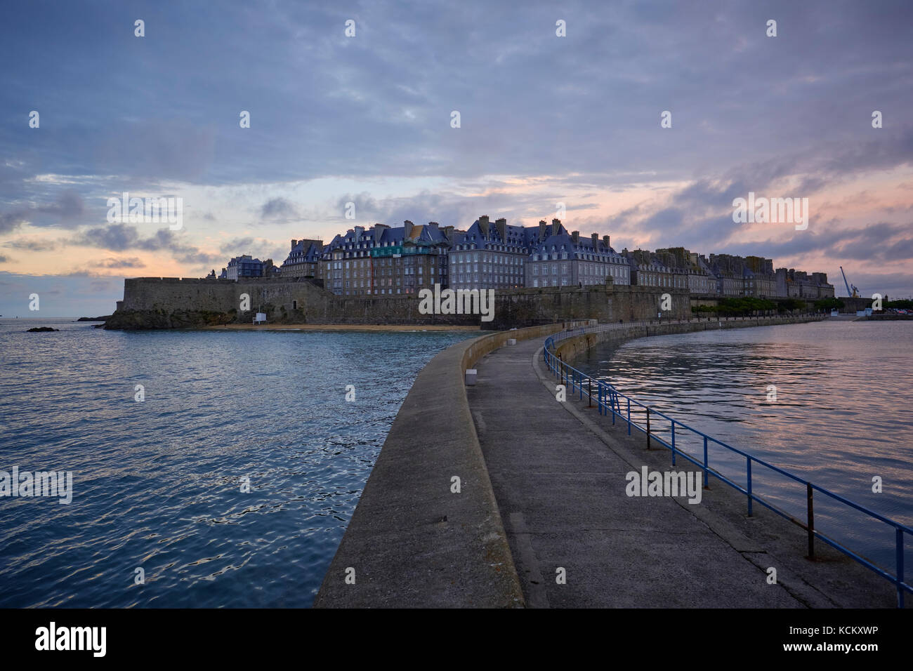 The Historic Walled Port of St Malo in Brittany France Stock Photo - Alamy