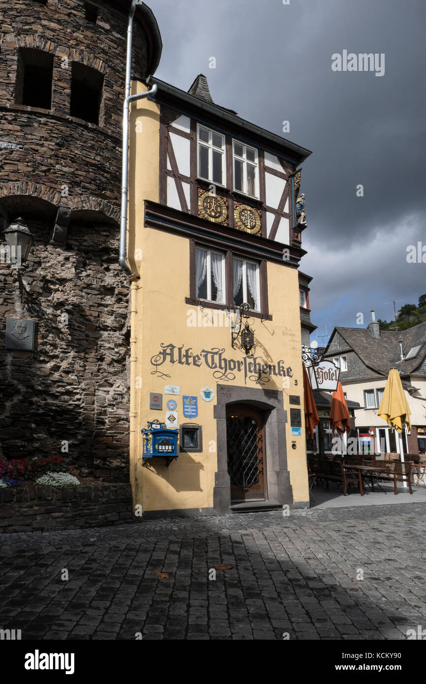 The town of Cochem, in the Mosel Valley, Germany Stock Photo