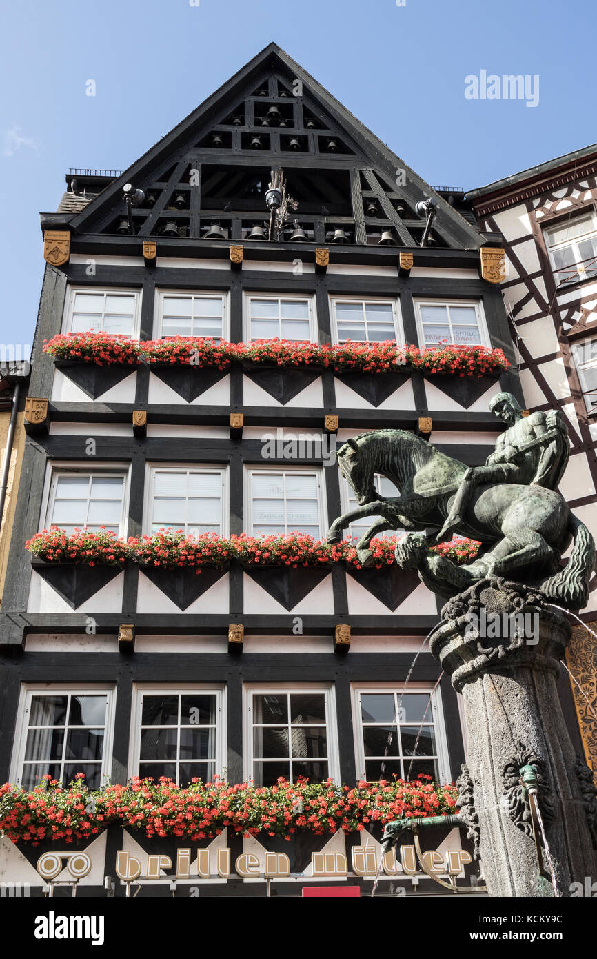 The town of Cochem, in the Mosel Valley, Germany Stock Photo