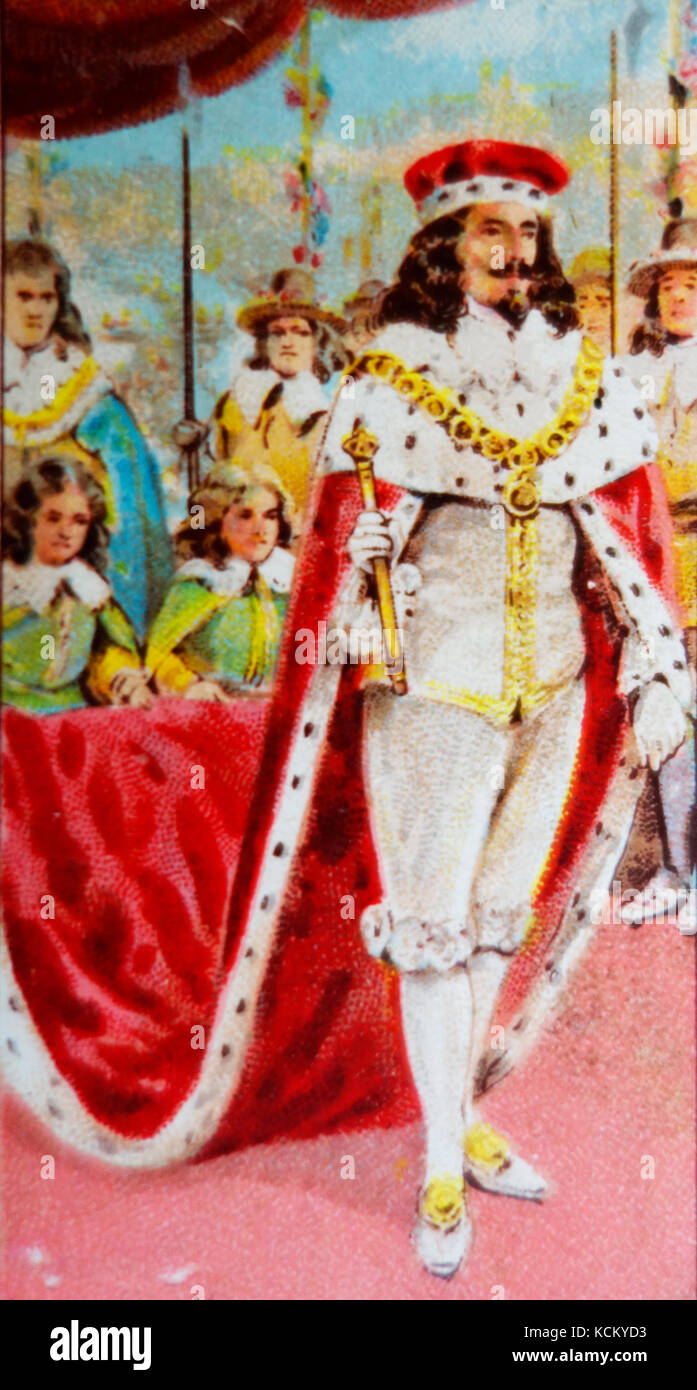 An illustration of a royal coronation Stock Photo