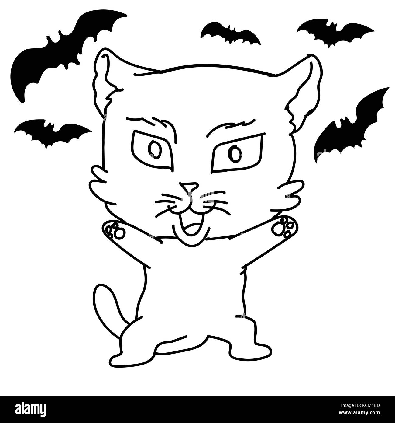 Bat cat Cut Out Stock Images & Pictures - Alamy
