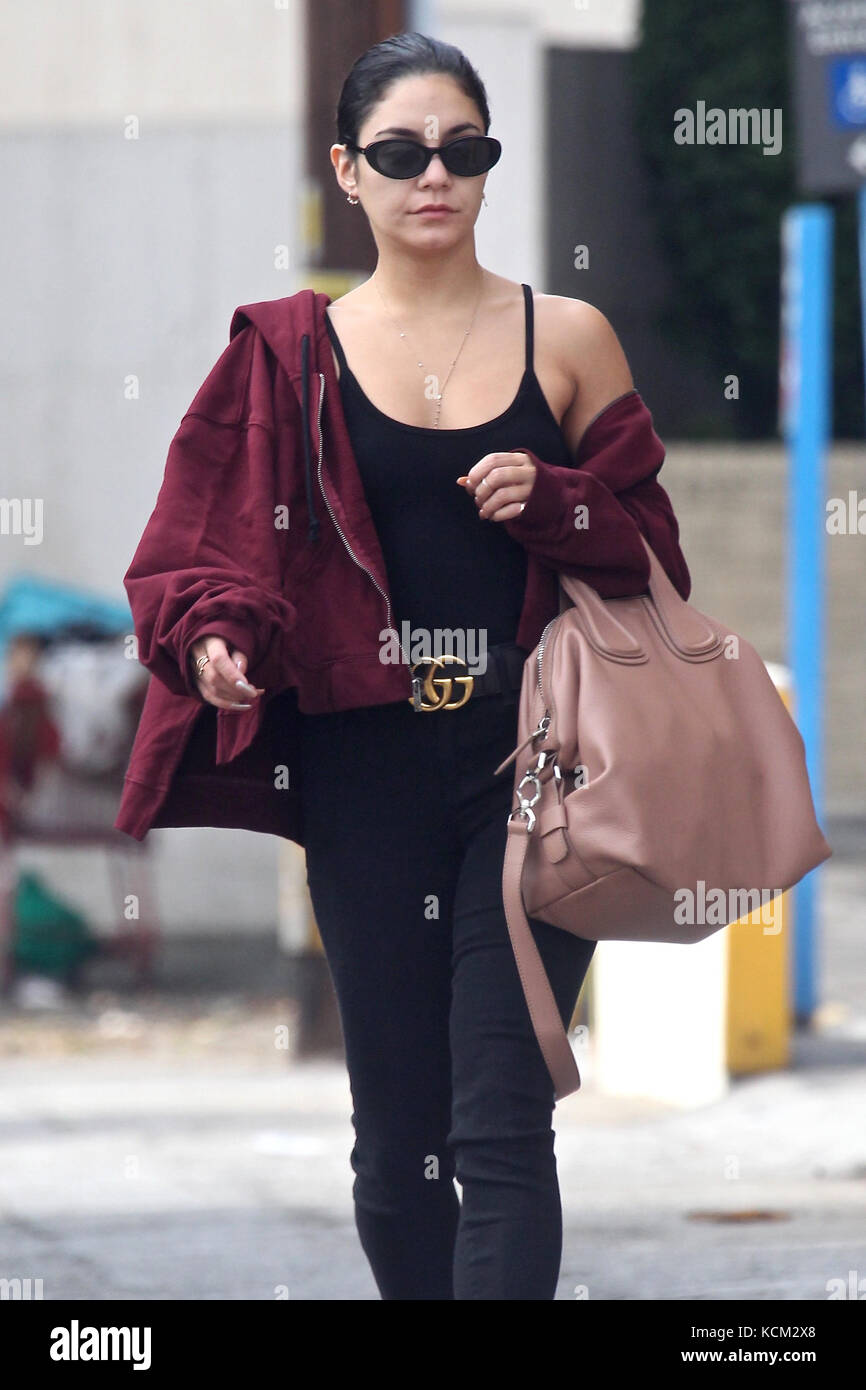 Vanessa Hudgens goes out to Alfred's Cafe to pick up an iced coffee
