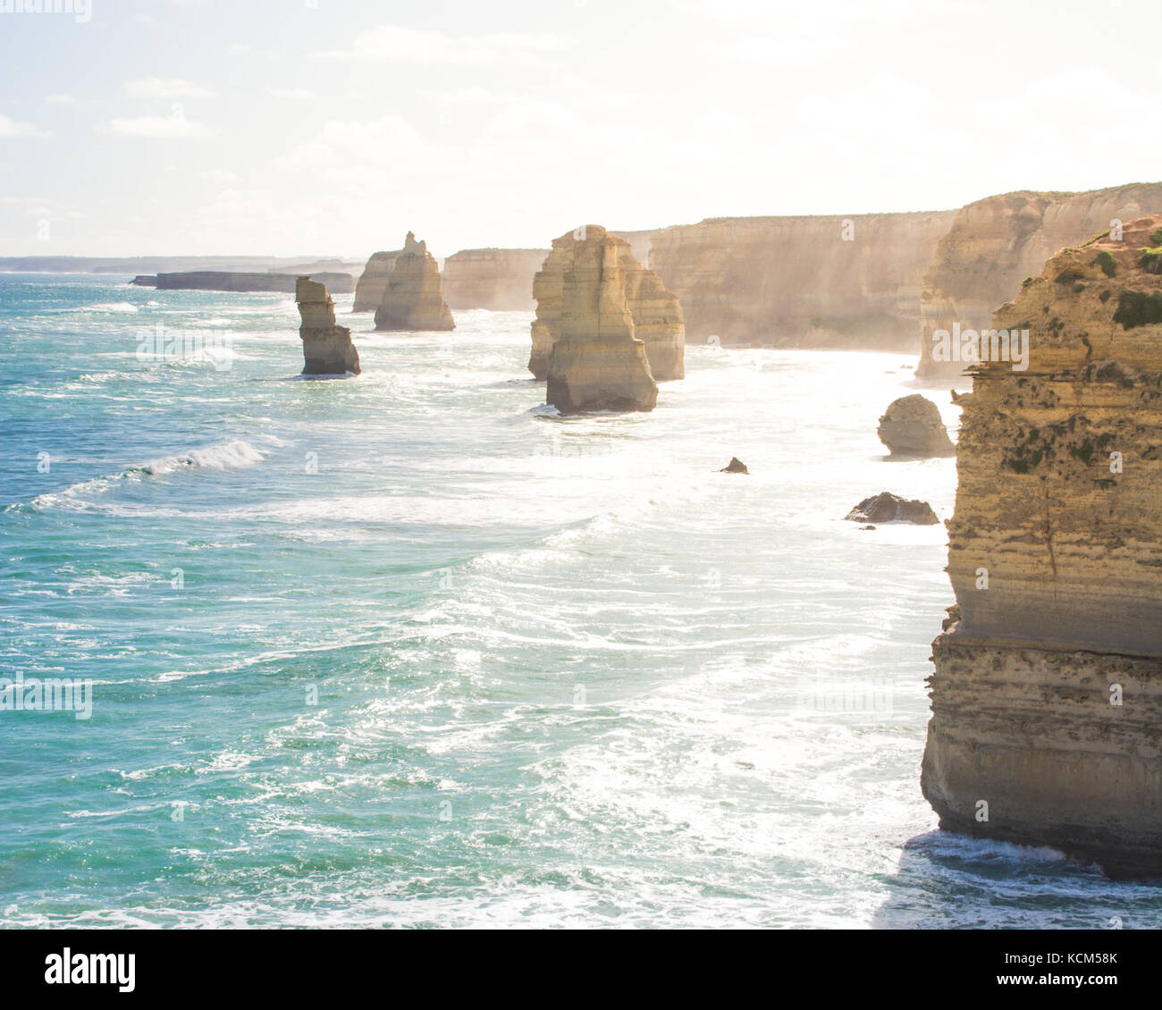 12 Apostles on Great Ocean Road Stock Photo