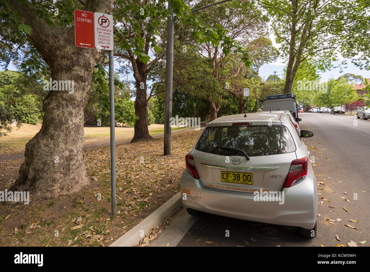 Parked Go Get car Stock Photo