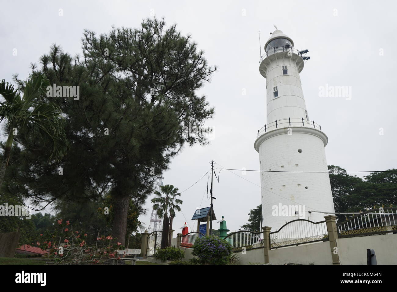 Altingsburg lighthouse at Bukit Malawati, Kuala Selangor, Malaysia Stock Photo