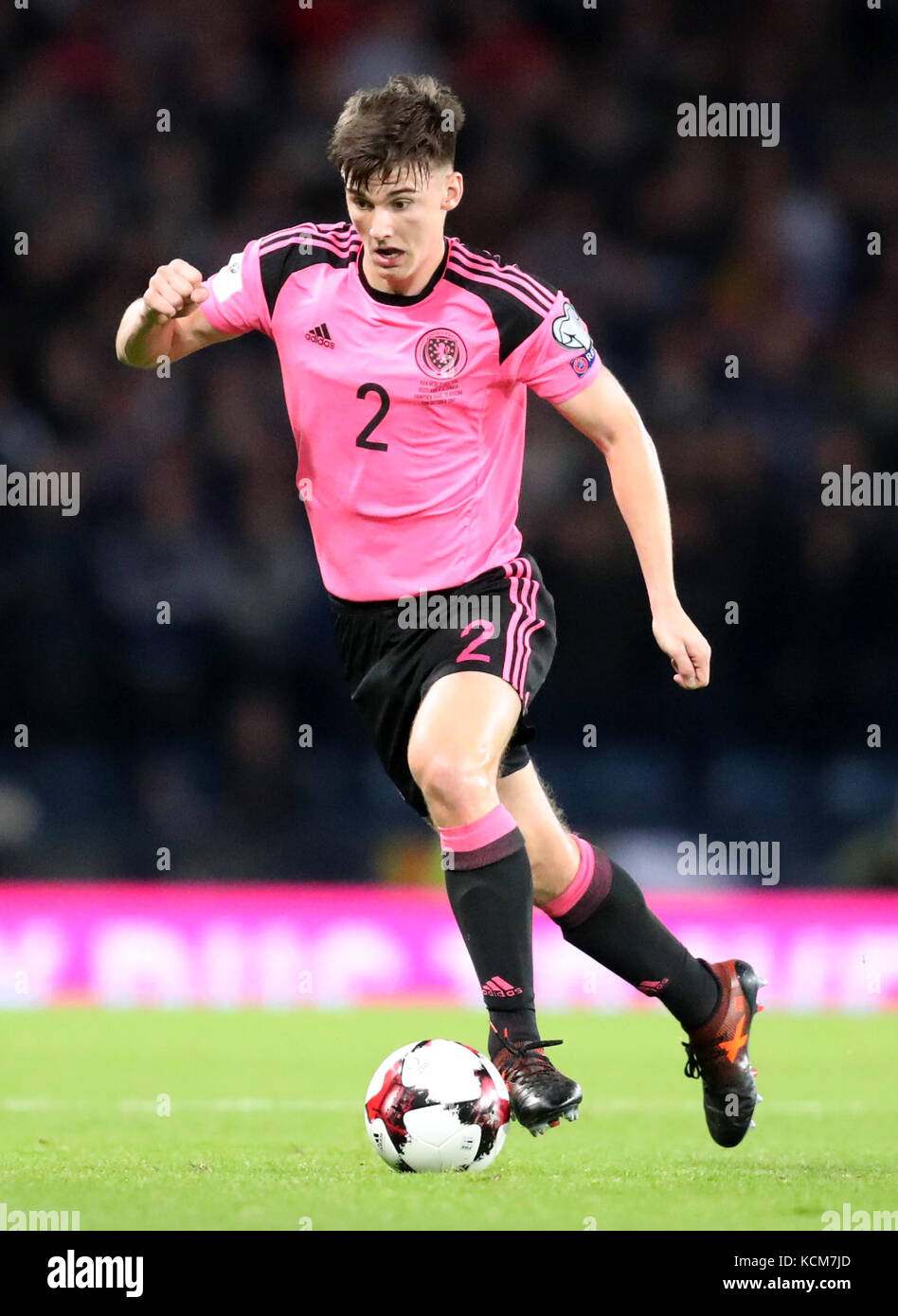 Scotland S Kieran Tierney During The 2018 Fifa World Cup Qualifying Scotland S Kieran Tierney During The 2018 Fifa World Cup Qualifying Group F Match At Hampden Park Glasgow Press Association Photo