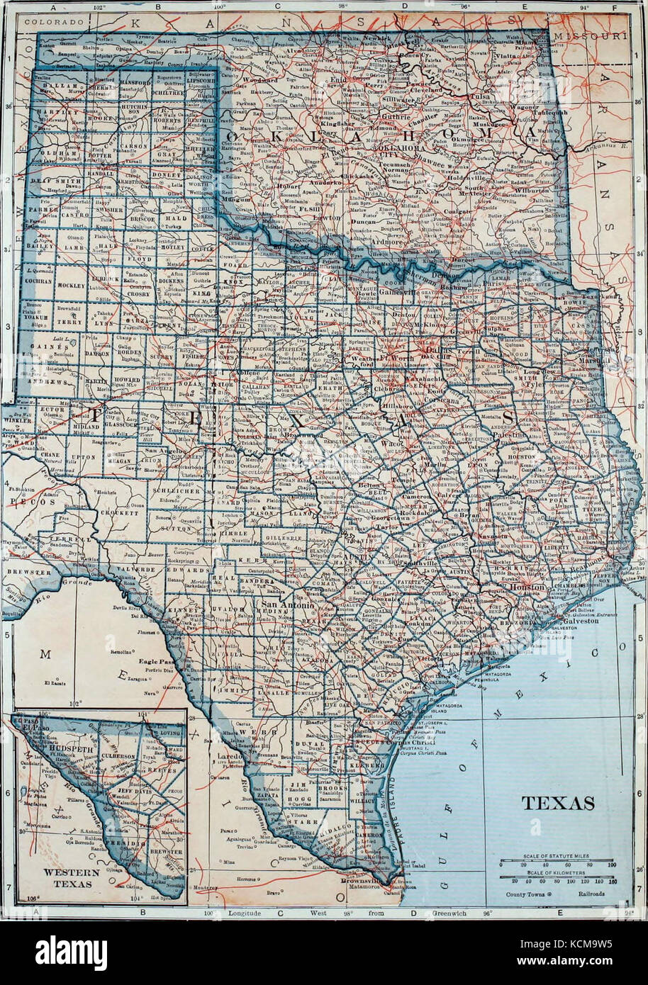 Collier S 1921 Texas And Oklahoma Stock Photo 162715985 Alamy