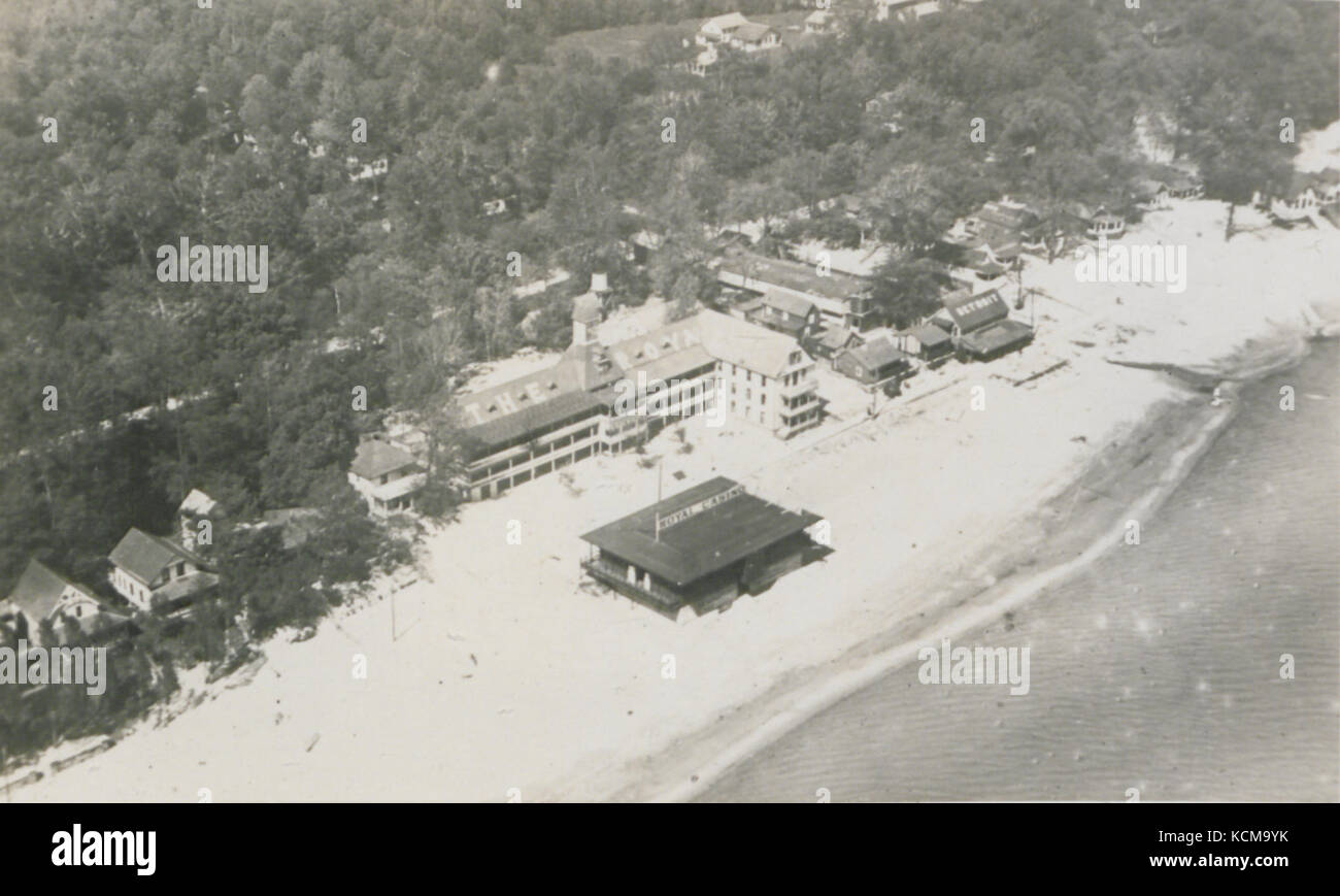 Crystal Beach Ontario from an Aeroplane (HS85 10 37563 Stock Photo Alamy