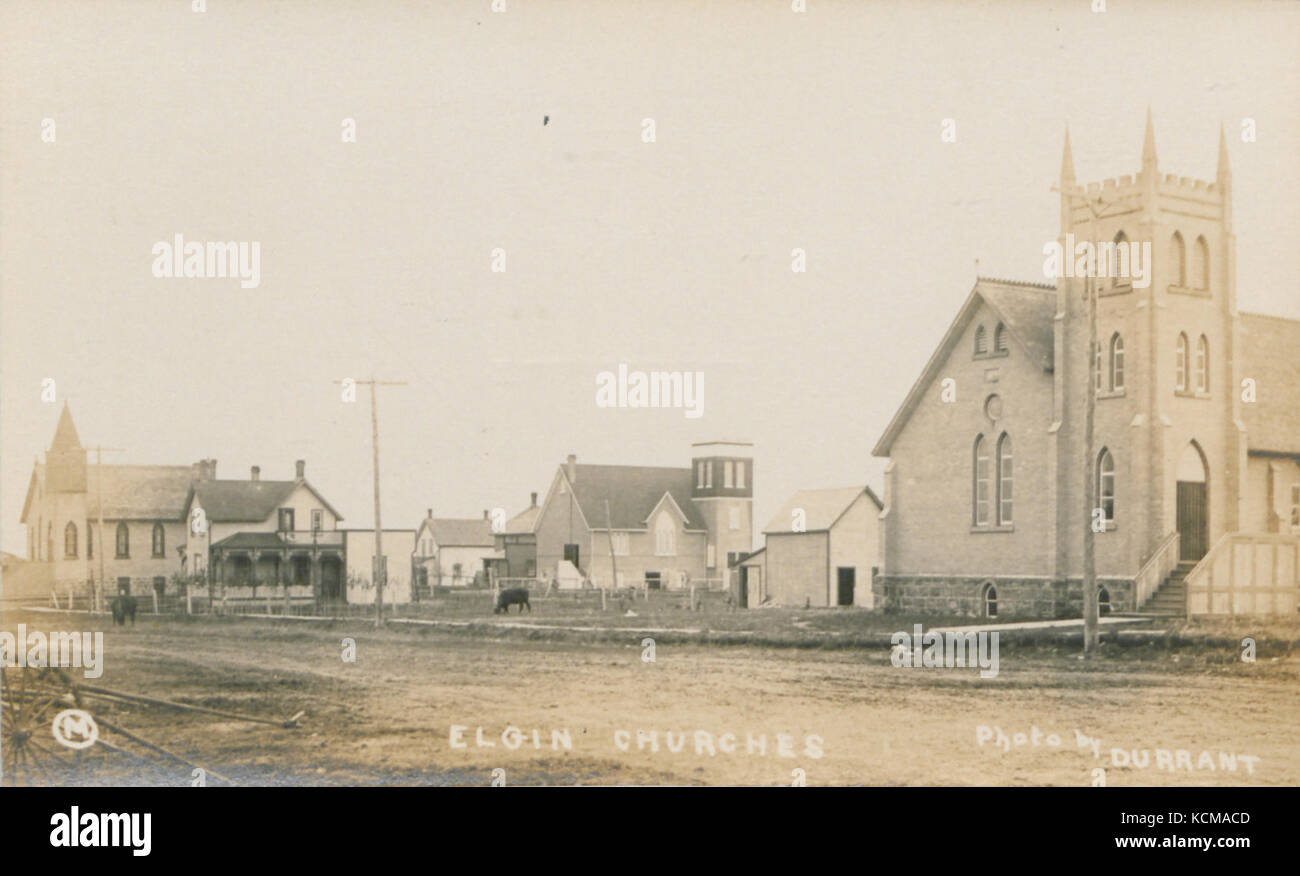 Elgin Churches (HS85 10 21514 Stock Photo Alamy