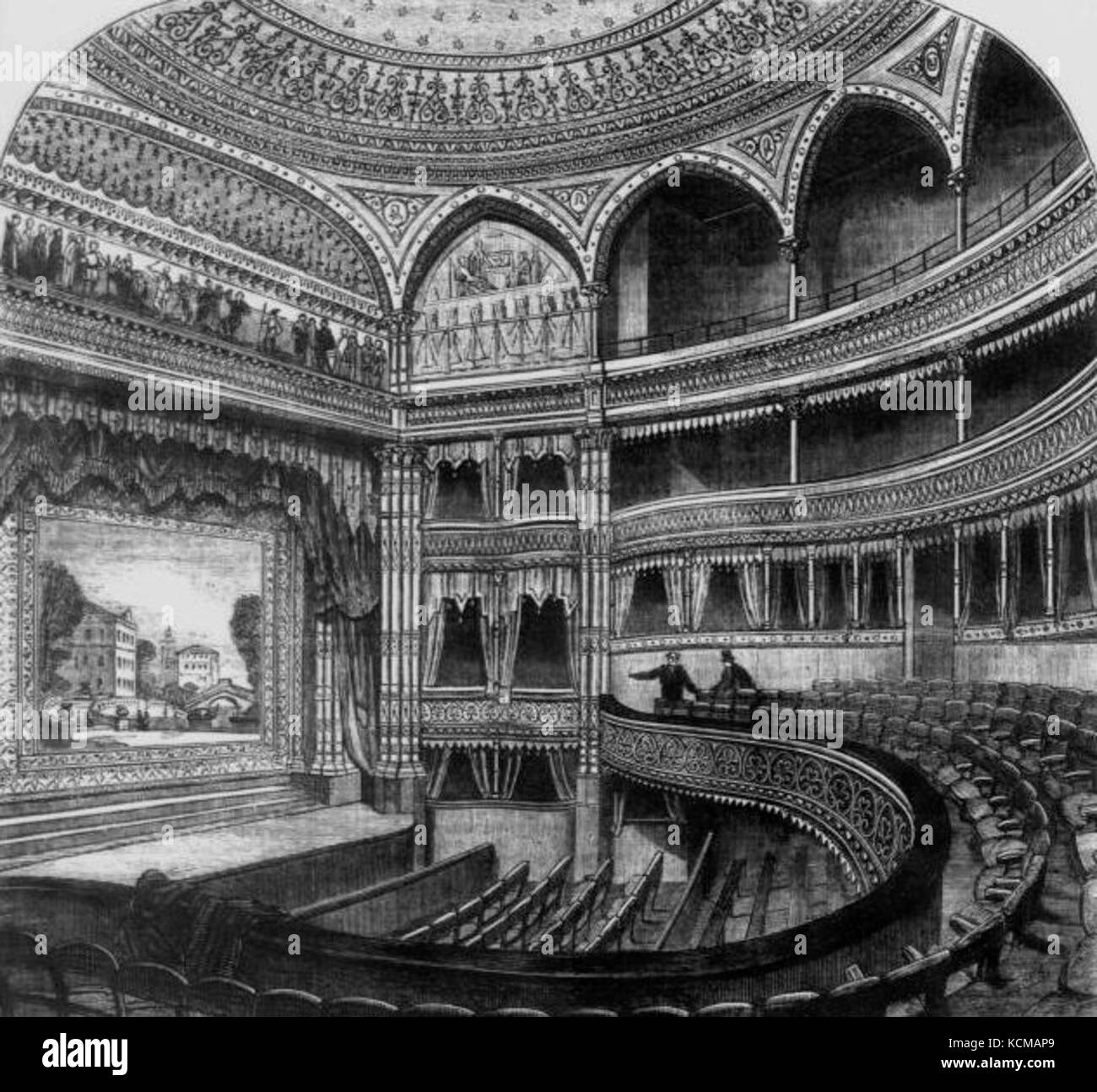 Interior theatre 19th century Black and White Stock Photos & Images - Alamy