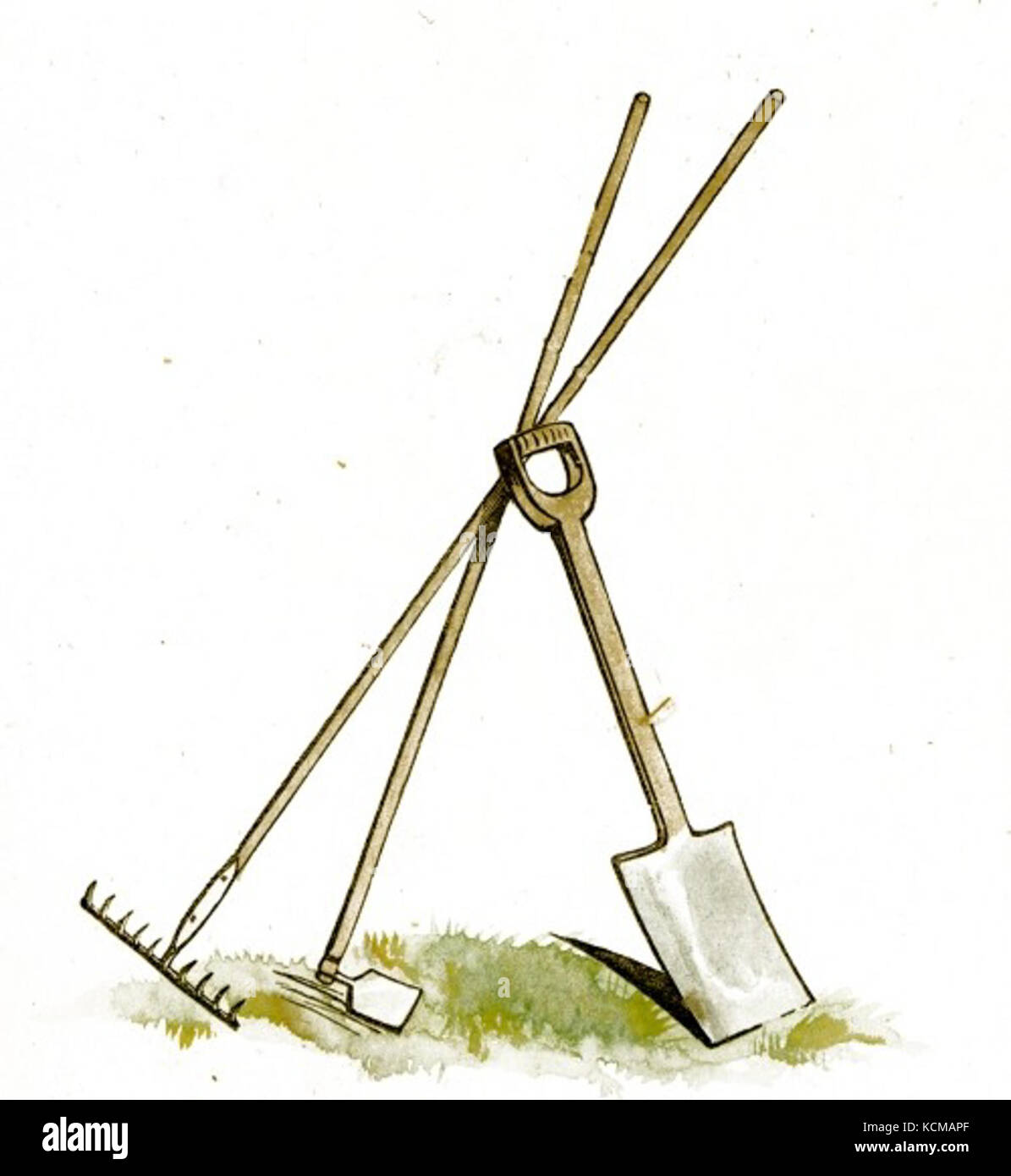 Gardening Tools Clip Art Stock Photo - Alamy