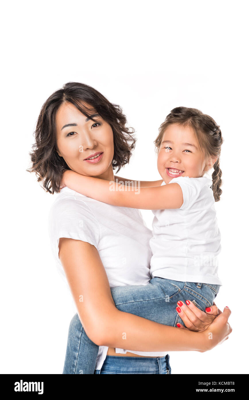 mother hold in hands her daughter Stock Photo - Alamy