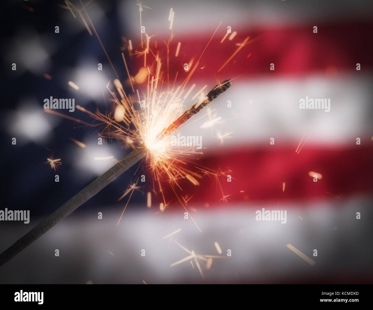 Fourth of July Sparkler Stock Photo Alamy