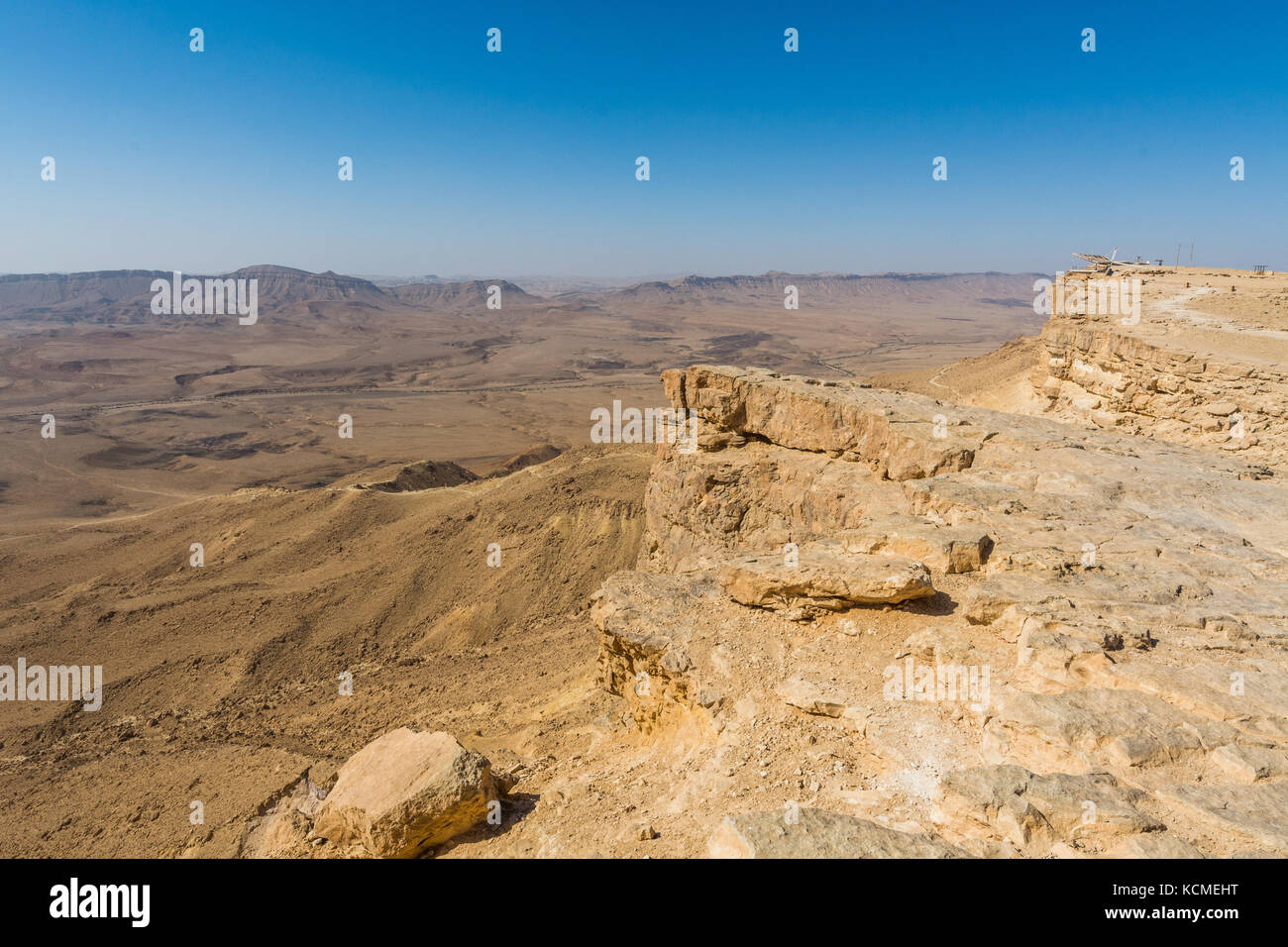 sand and rocks of the Negev desert, Israel Stock Photo