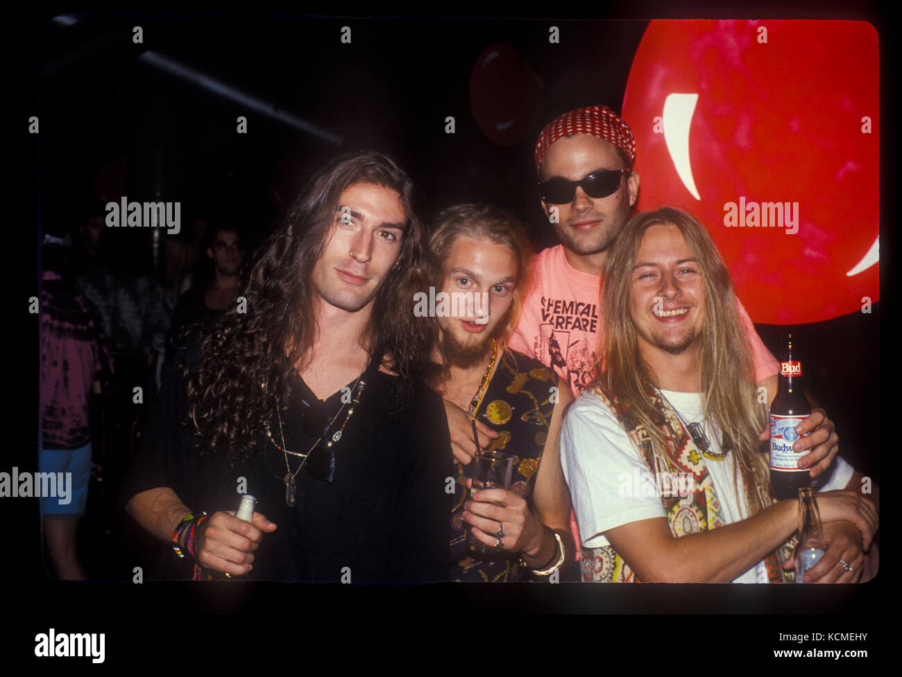 ALICE IN CHAINS  photographed at The Sheraton Airport Hotel in Los Angeles, CA USA on September 14, 1990.  Photo © Kevin Estrada / Media Punch Stock Photo