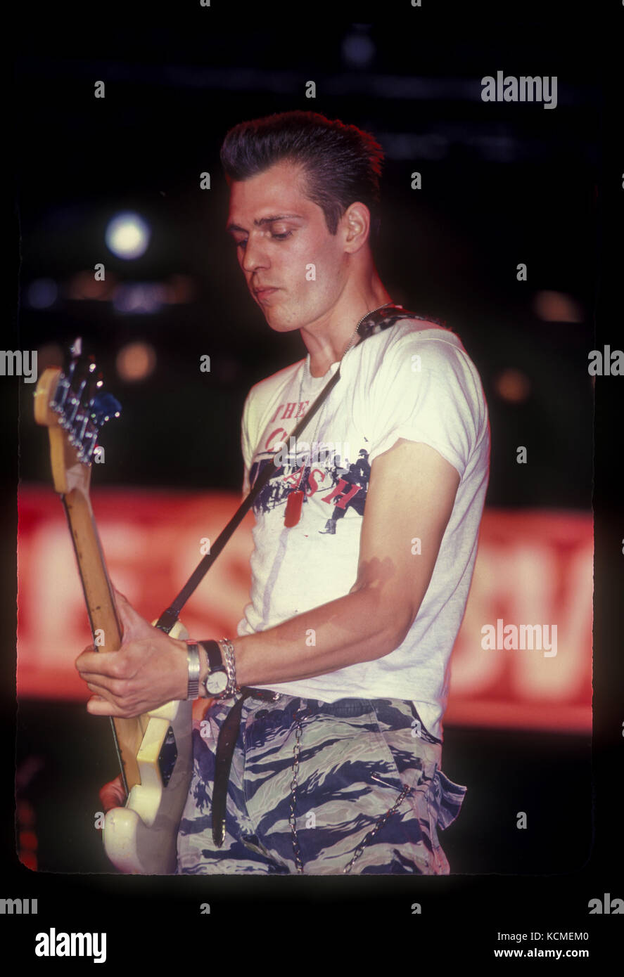 Paul Simonon of The Clash performing live at The 1983 US Festival in Devore, CA USA on May 28