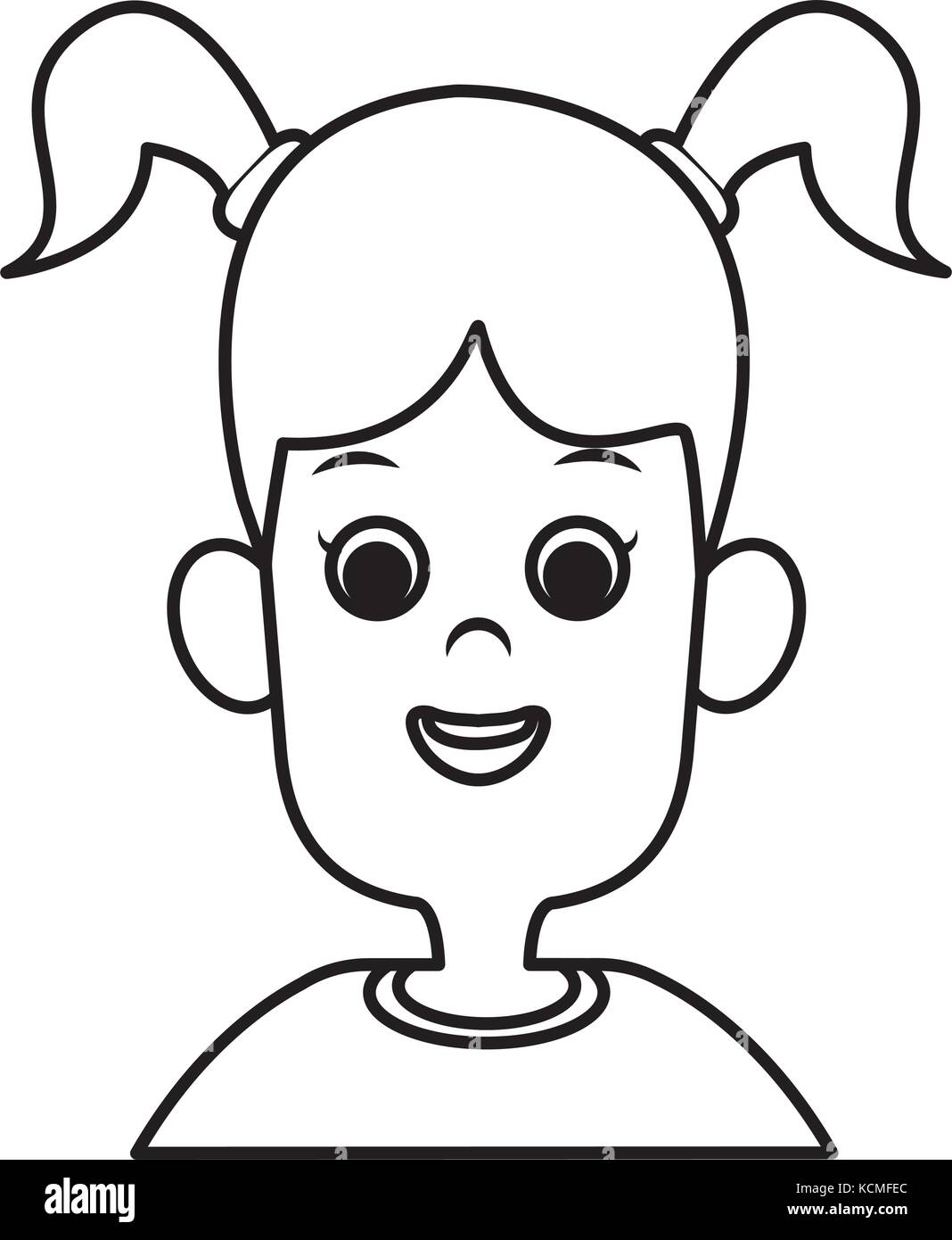 Cute girl cartoon Stock Vector Image & Art - Alamy