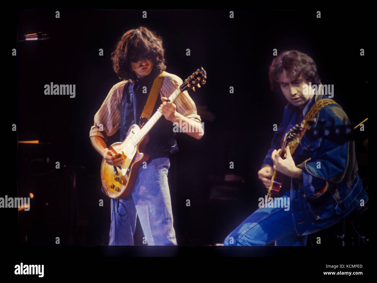 JIMMY PAGE of Led Zeppelin and Paul Rogers of Bad Company