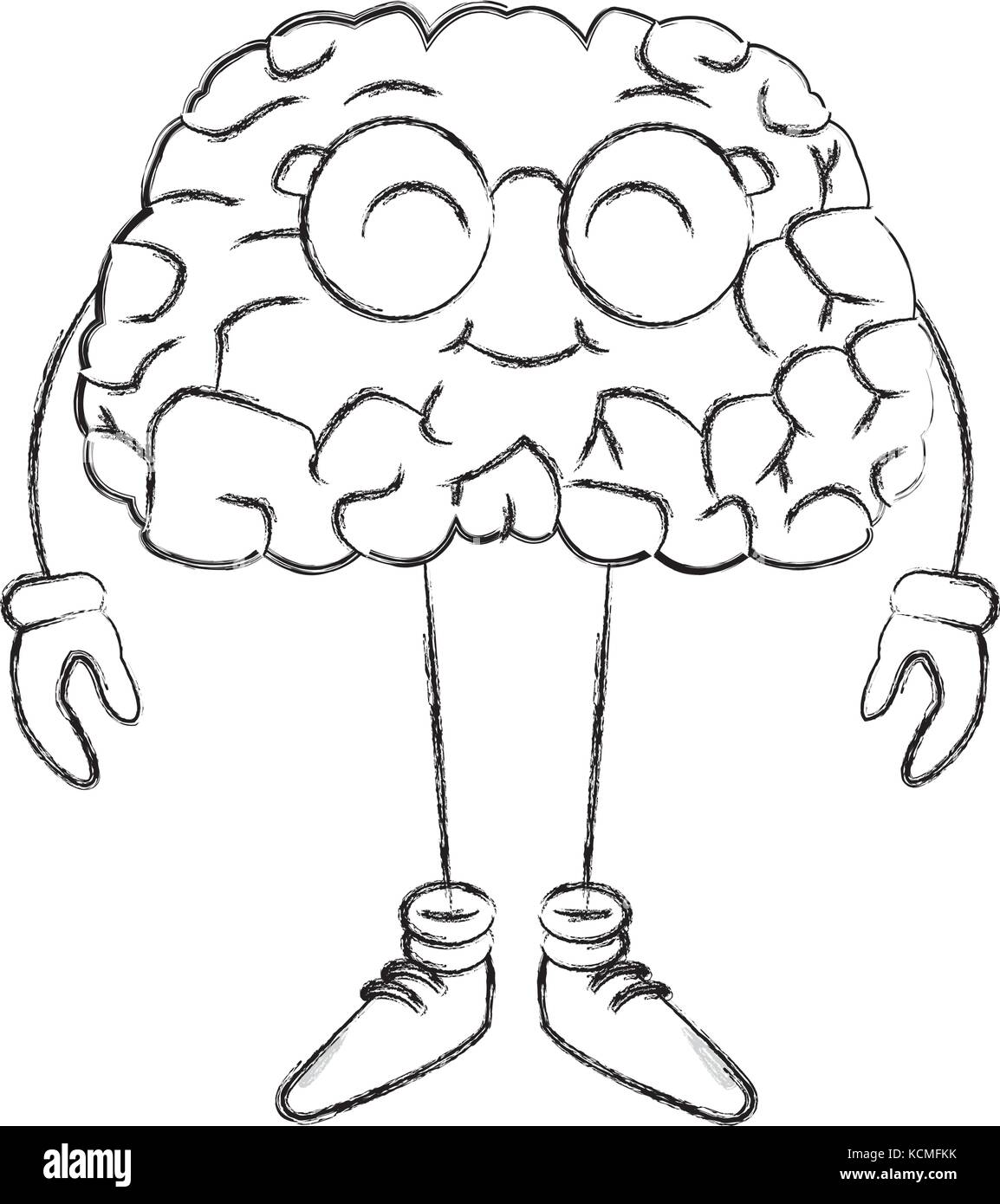 Cute brain cartoon Stock Vector Image & Art - Alamy