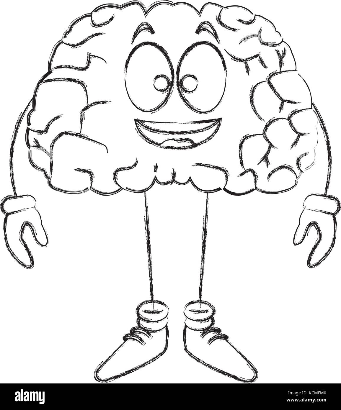 Cute brain cartoon Stock Vector Image & Art - Alamy