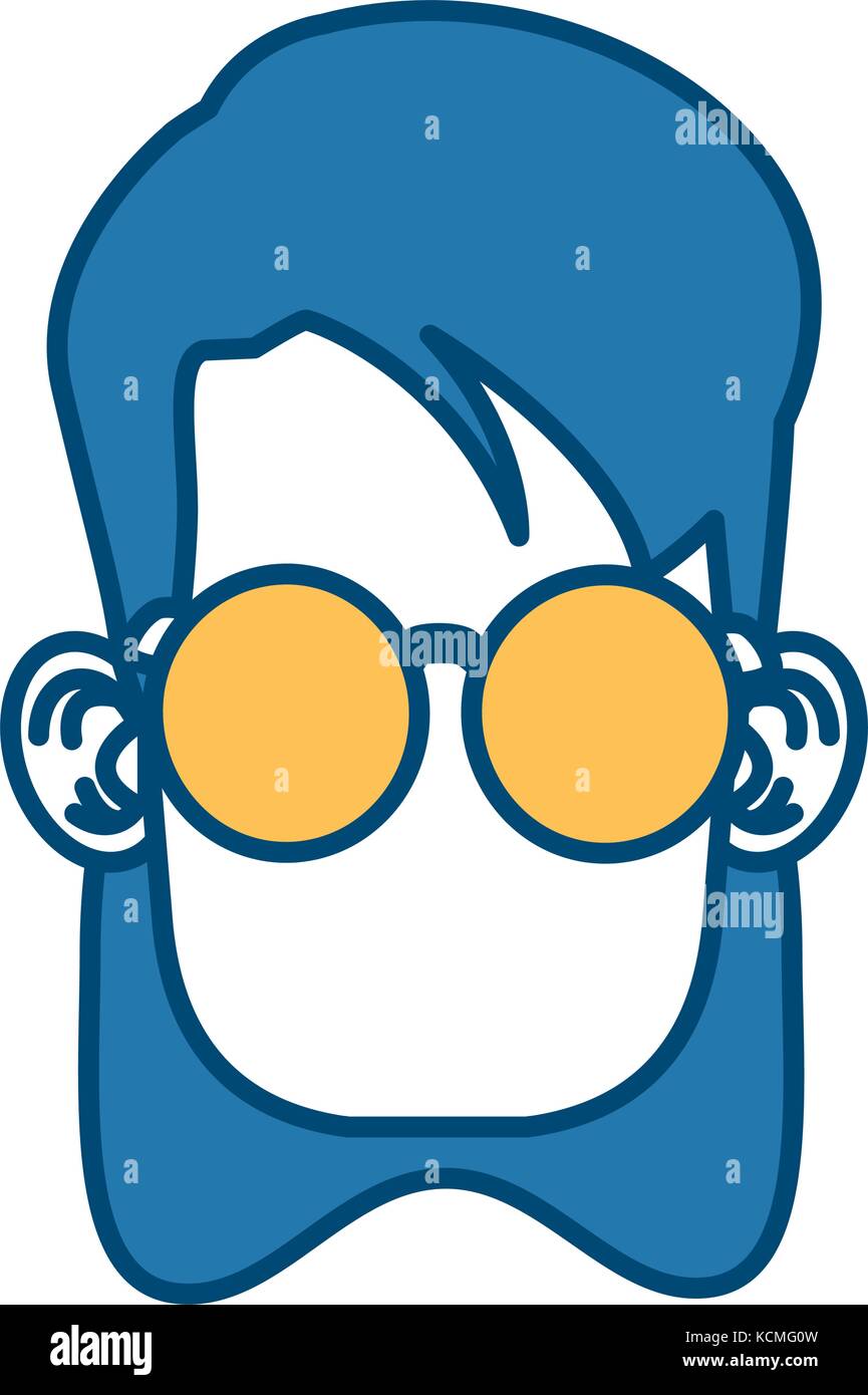 Cute girl with glasses cartoon Stock Vector Image & Art - Alamy