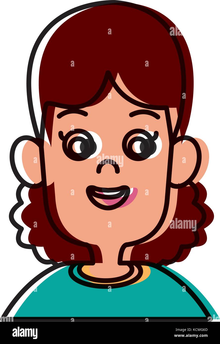 Cute girl cartoon Stock Vector Image & Art - Alamy