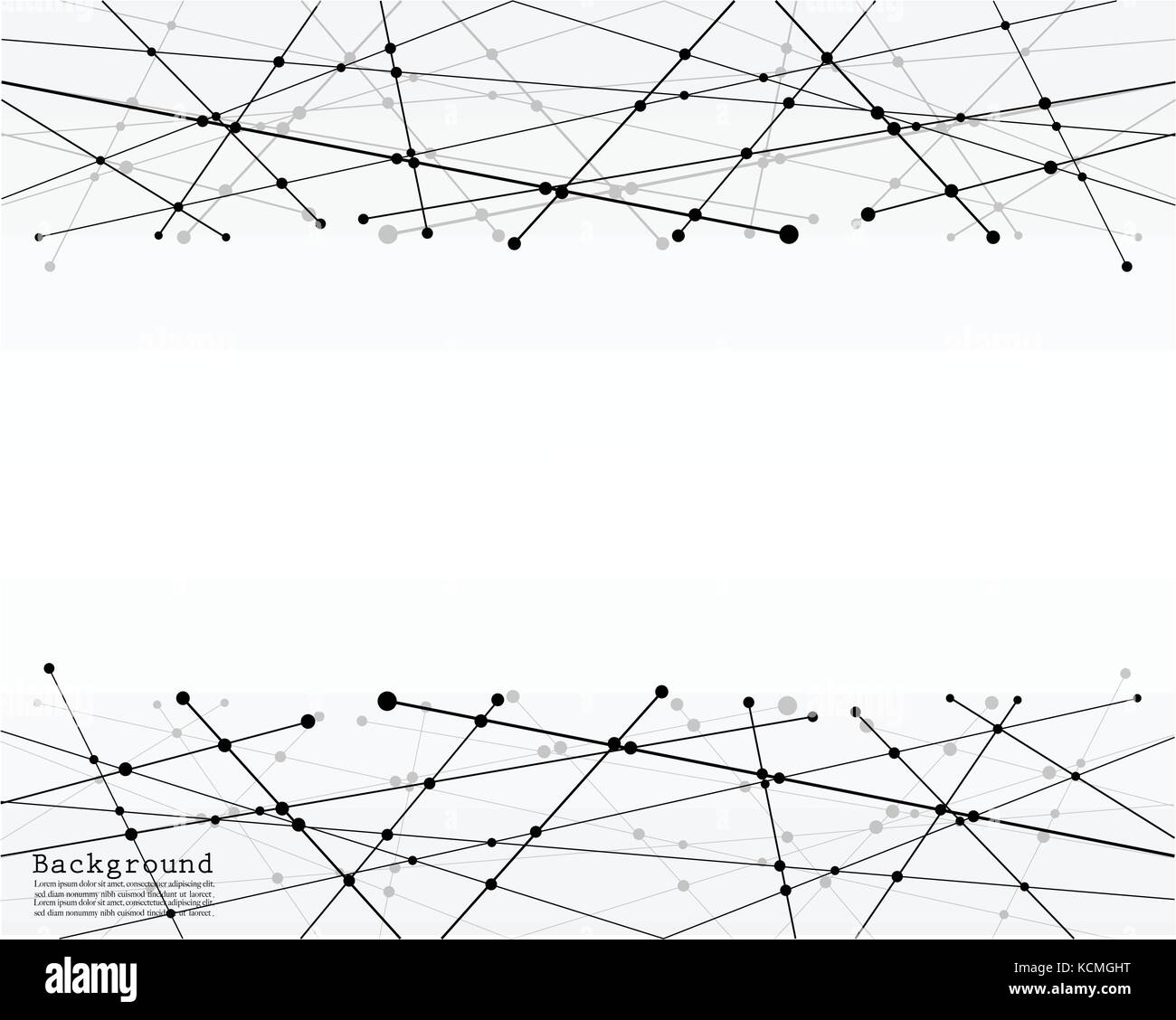Geometric Abstract Background With Connected Line And Dots Stock Vector ...