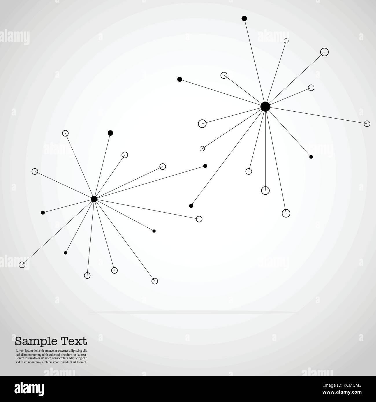 Geometric Abstract Background With Connected Line And Dots Stock Vector ...