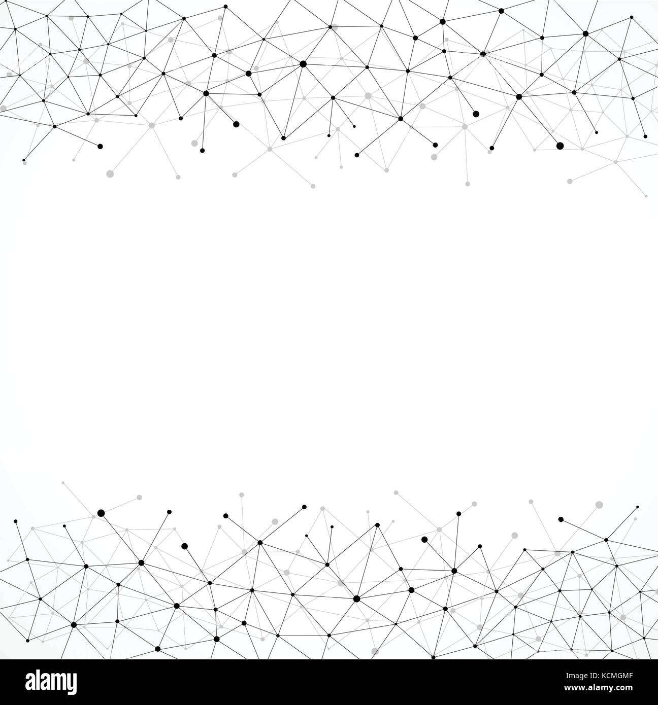 Geometric Abstract Background With Connected Line And Dots Stock Vector ...