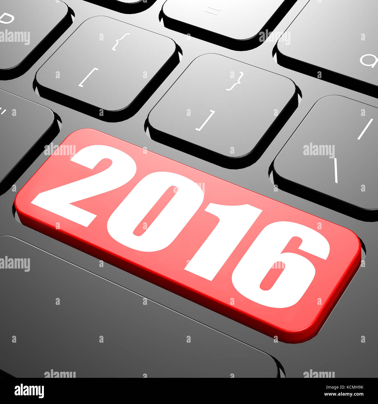 Keyboard on year 2016 image with hi-res rendered artwork that could be ...