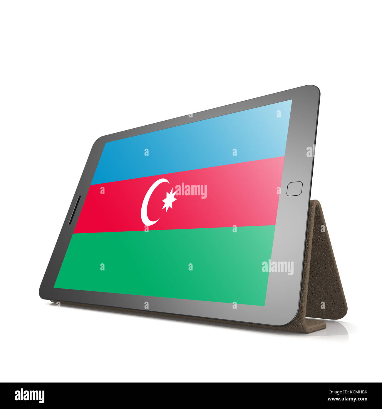 Tablet with Azerbaijan flag image with hires rendered artwork that