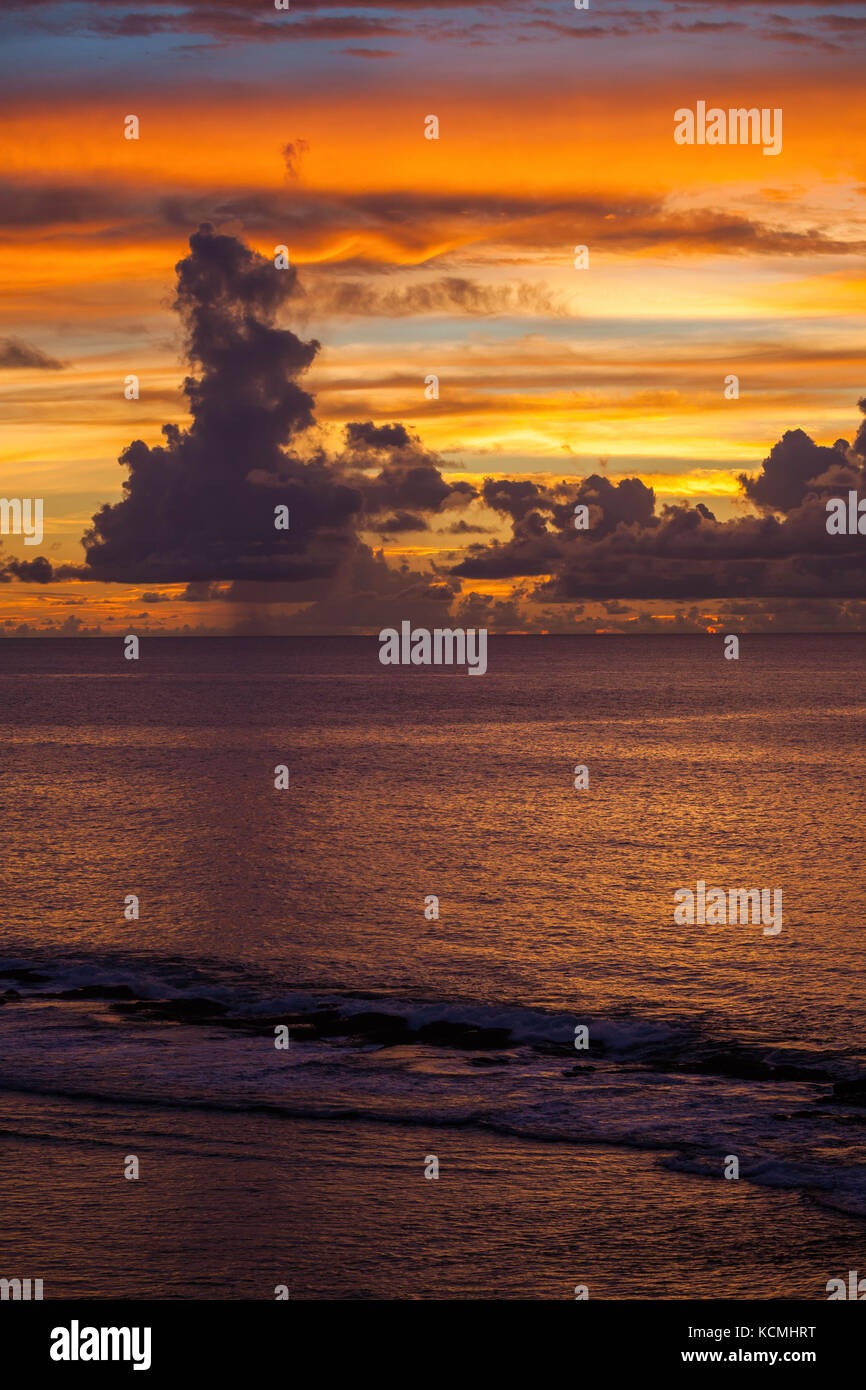 Sunset over the Philippine Sea, Guam Stock Photo