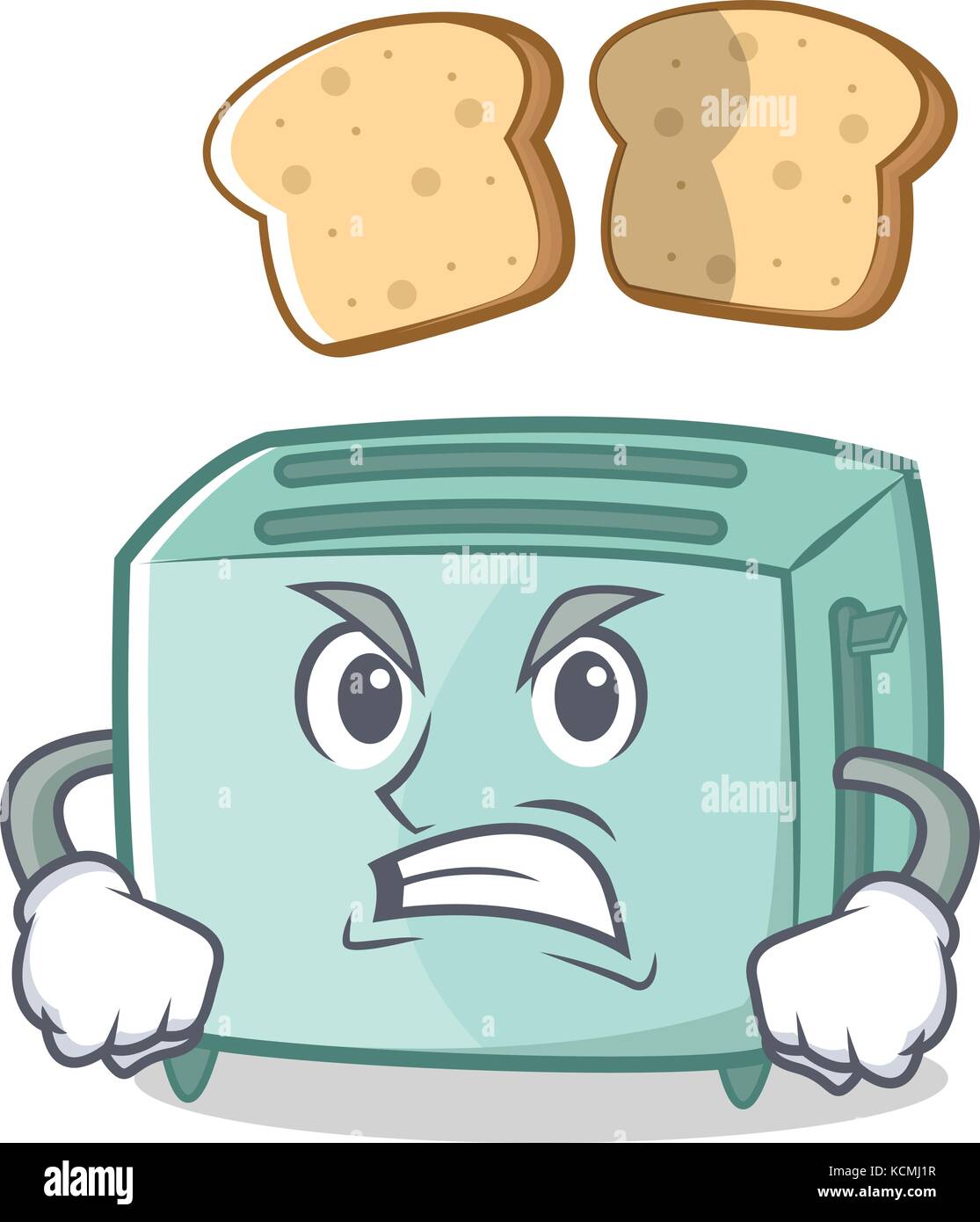 Angry toaster character cartoon style Stock Vector Image & Art - Alamy