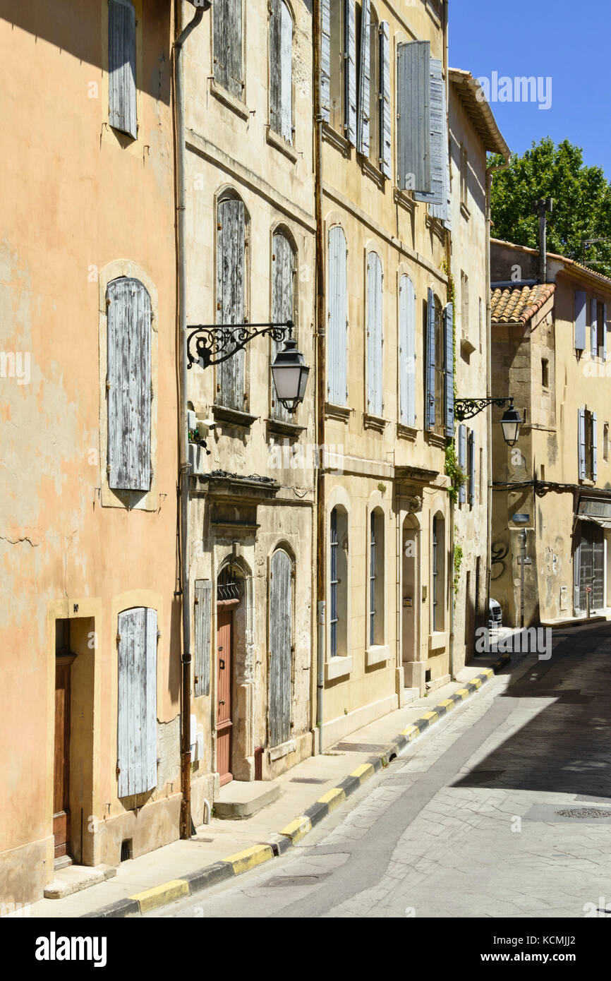 Residential buildings, Arles, France Stock Photo
